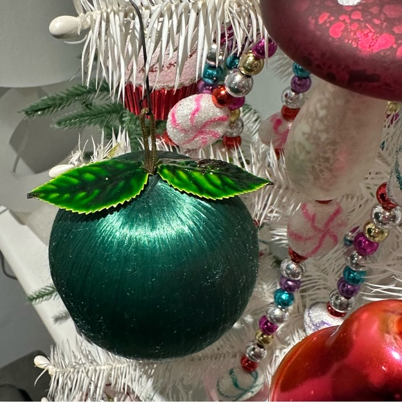 Large Satin Fruits Christmas Ornaments Vintage - Picture 13 of 16